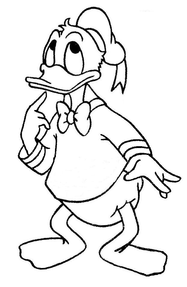 Donald Duck en train de sourire avec une expression joyeuse