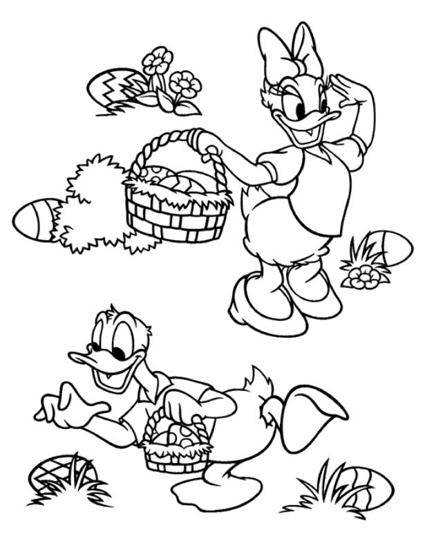 Donald Duck en train de sourire dans un décor joyeux