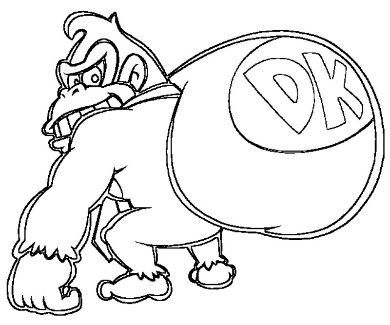 Donkey Kong en pleine action sur fond de jungles luxuriantes