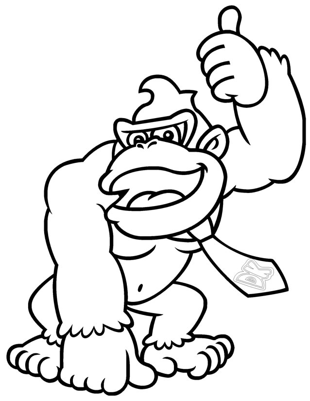 Donkey Kong en pleine action dans la jungle