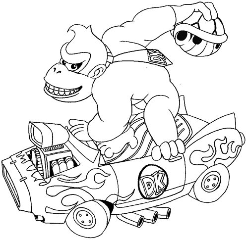 Donkey Kong en pleine aventure dans la jungle