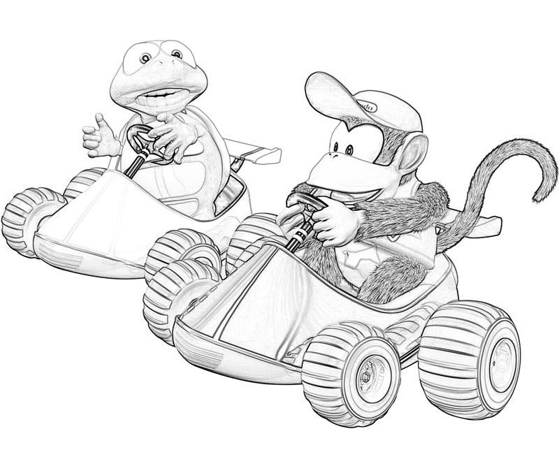 Donkey Kong en pleine action sur une plateforme