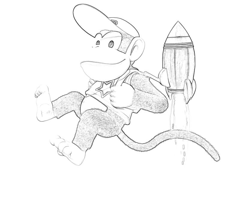 Donkey Kong en pleine action sur son tonneau