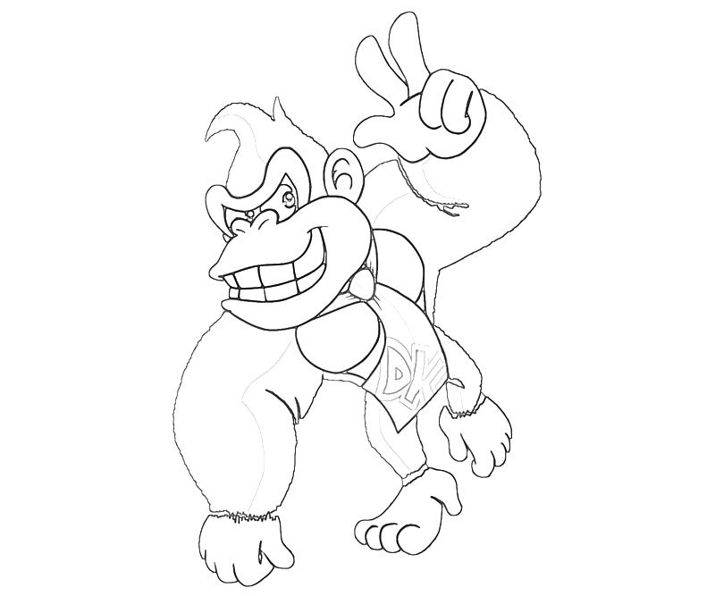Donkey Kong en pleine action avec un tonneau