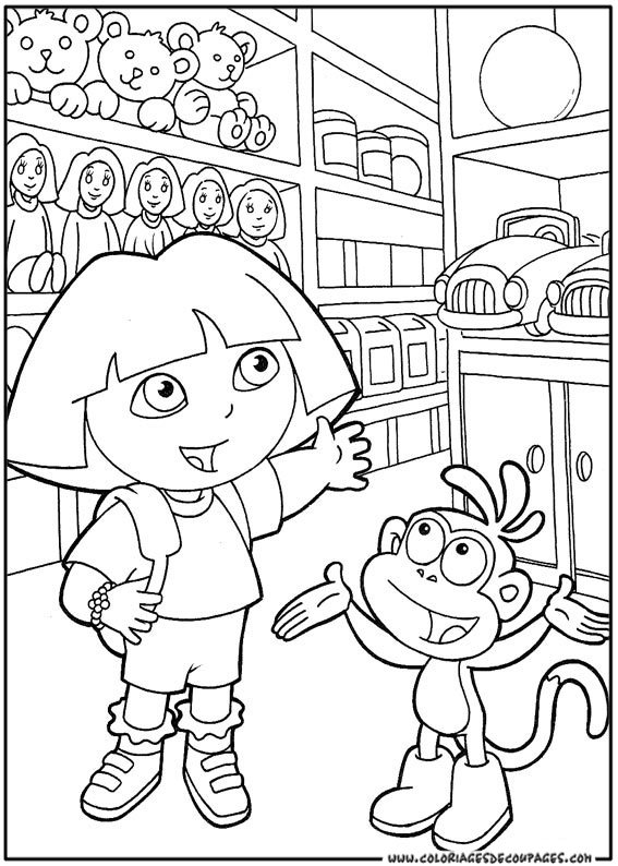 Coloriage Dora l'Exploratrice #15789 à imprimer Coloriage Dora l'Exploratrice #15789 à imprimer