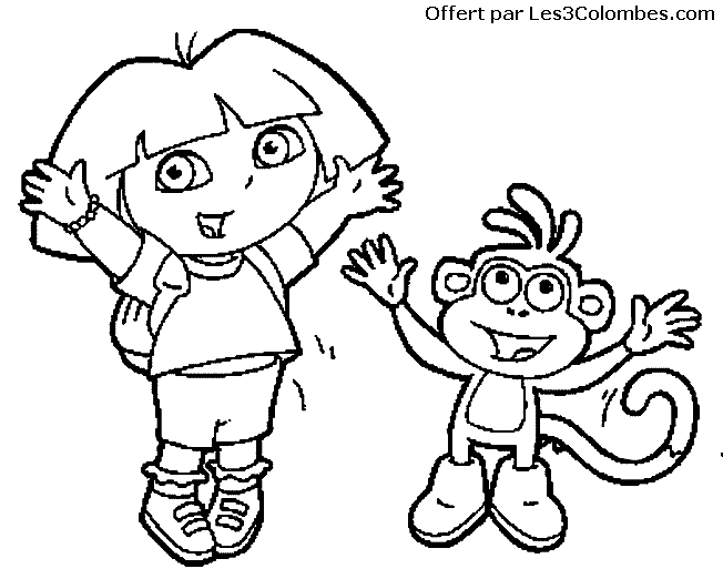 Dora l'Exploratrice en pleine aventure dans la forêt