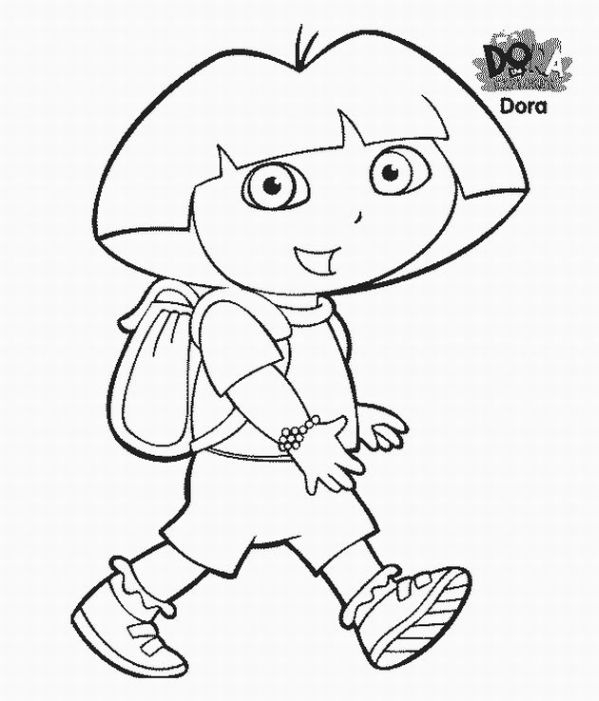 Coloriage Dora l'Exploratrice #15863 à imprimer