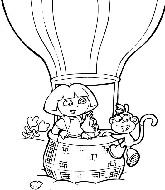 Dora l'exploratrice en pleine aventure avec son sac à dos