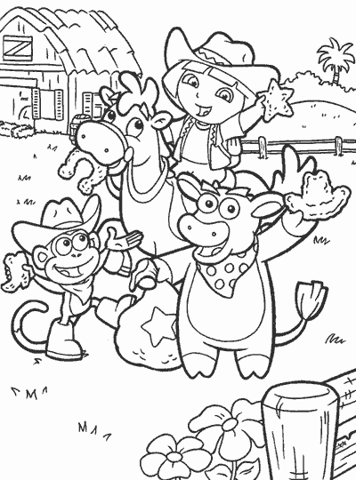 Dora l'Exploratrice en pleine aventure avec son ami Boots