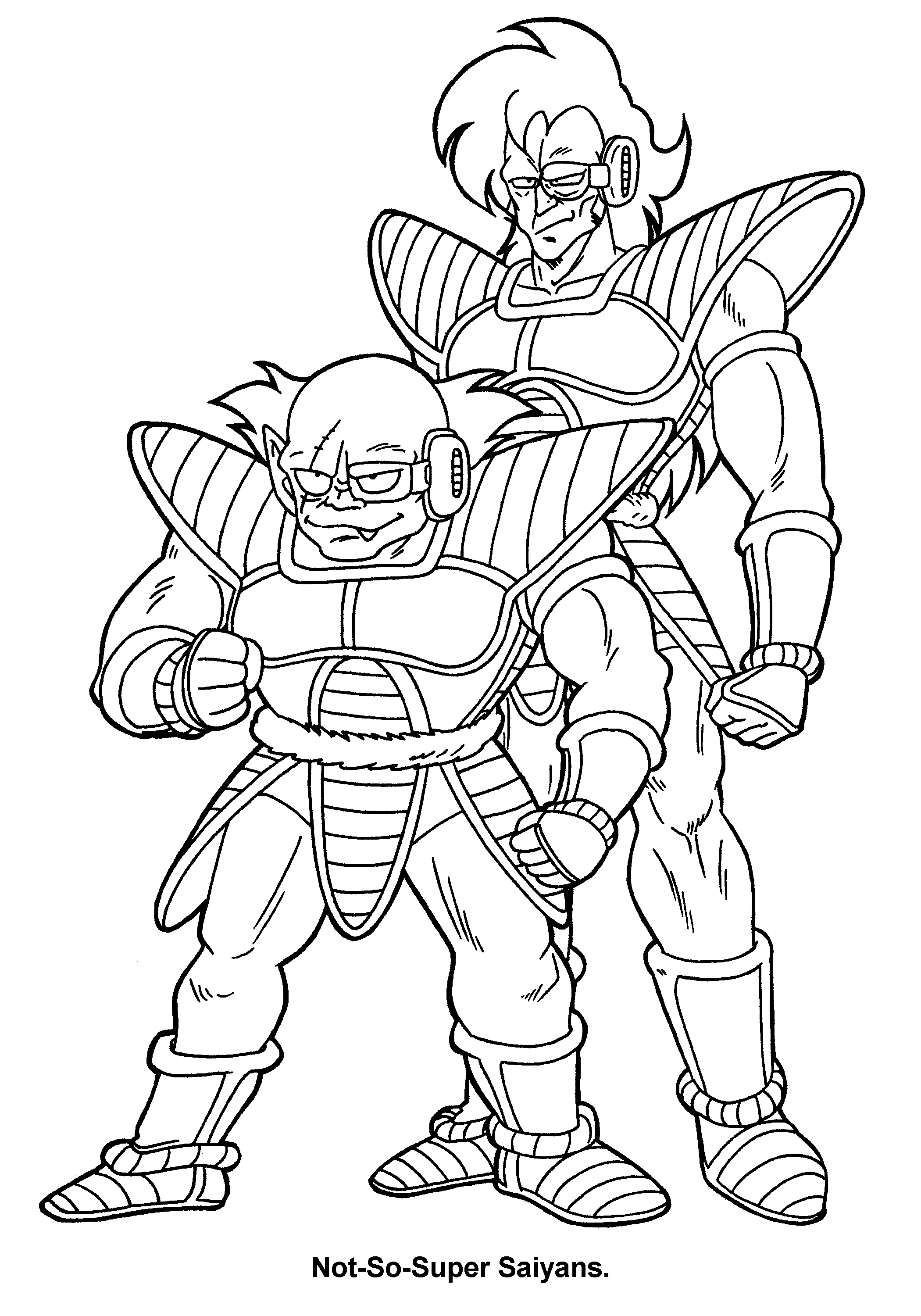 Goku et Vegeta en pleine bataille sur une planète éloignée