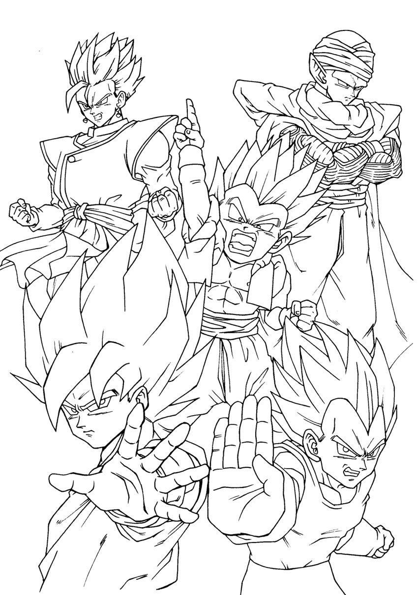 Goku et Vegeta en pleine bataille dans un décor dynamique