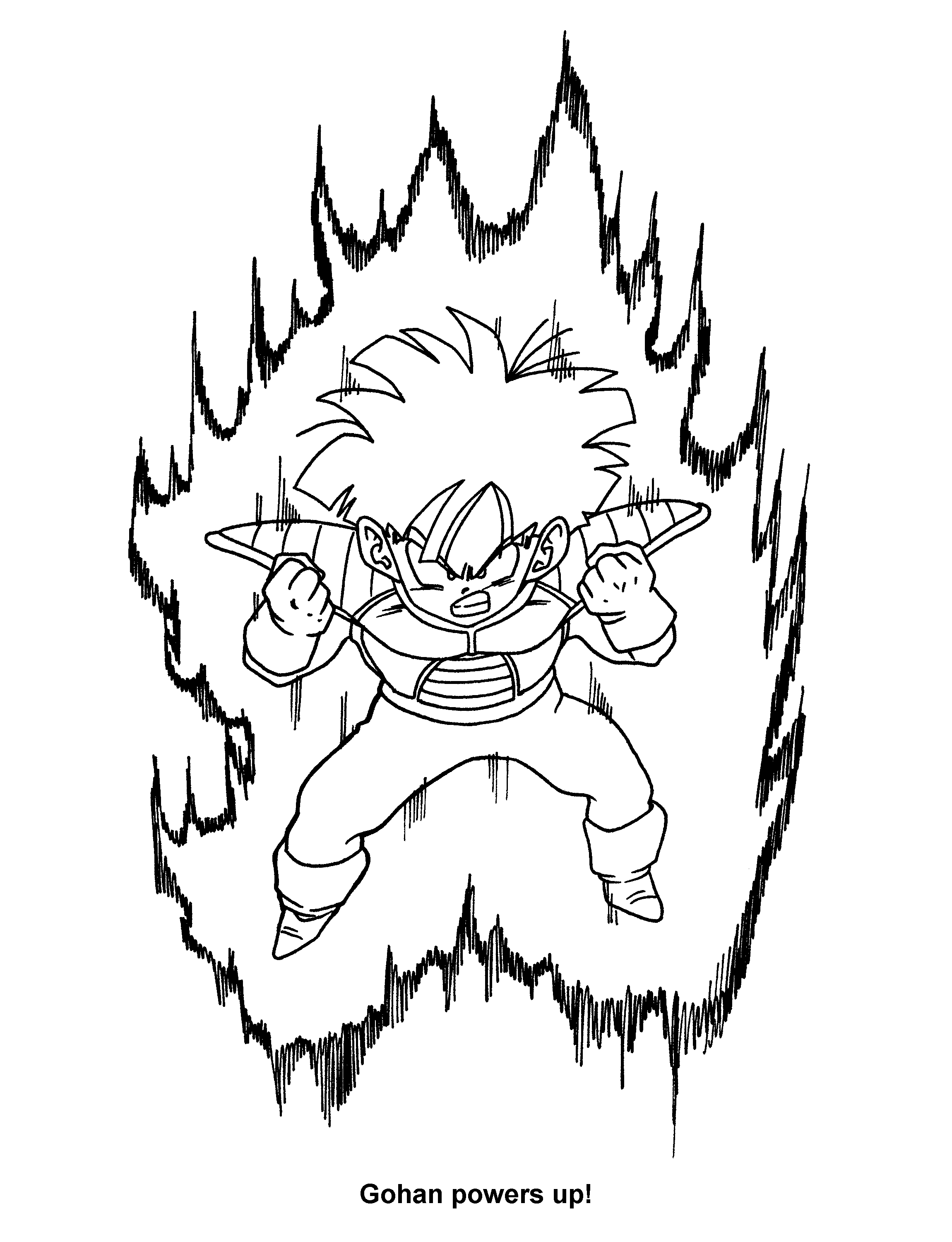 Goku en plein combat dans un décor chargé d'énergie