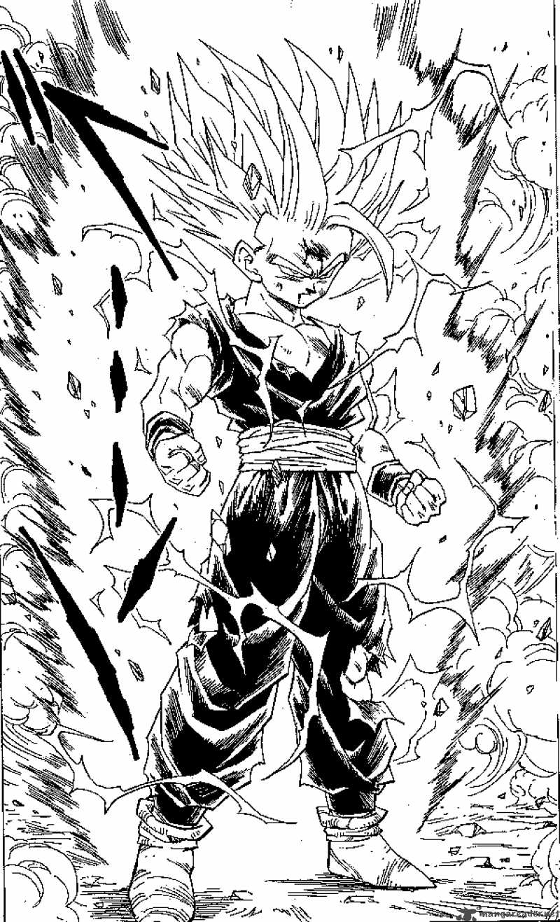 Goku en pleine action avec son nuage magique dans un décor dynamique