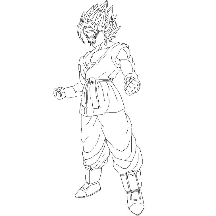 Goku en pleine action face à un adversaire dans un décor dynamique