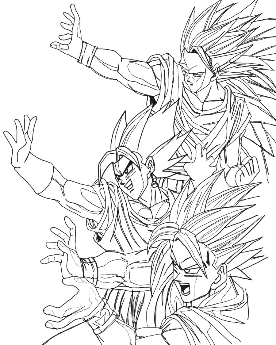 Goku en pleine action sur un fond inspiré de Dragon Ball Z