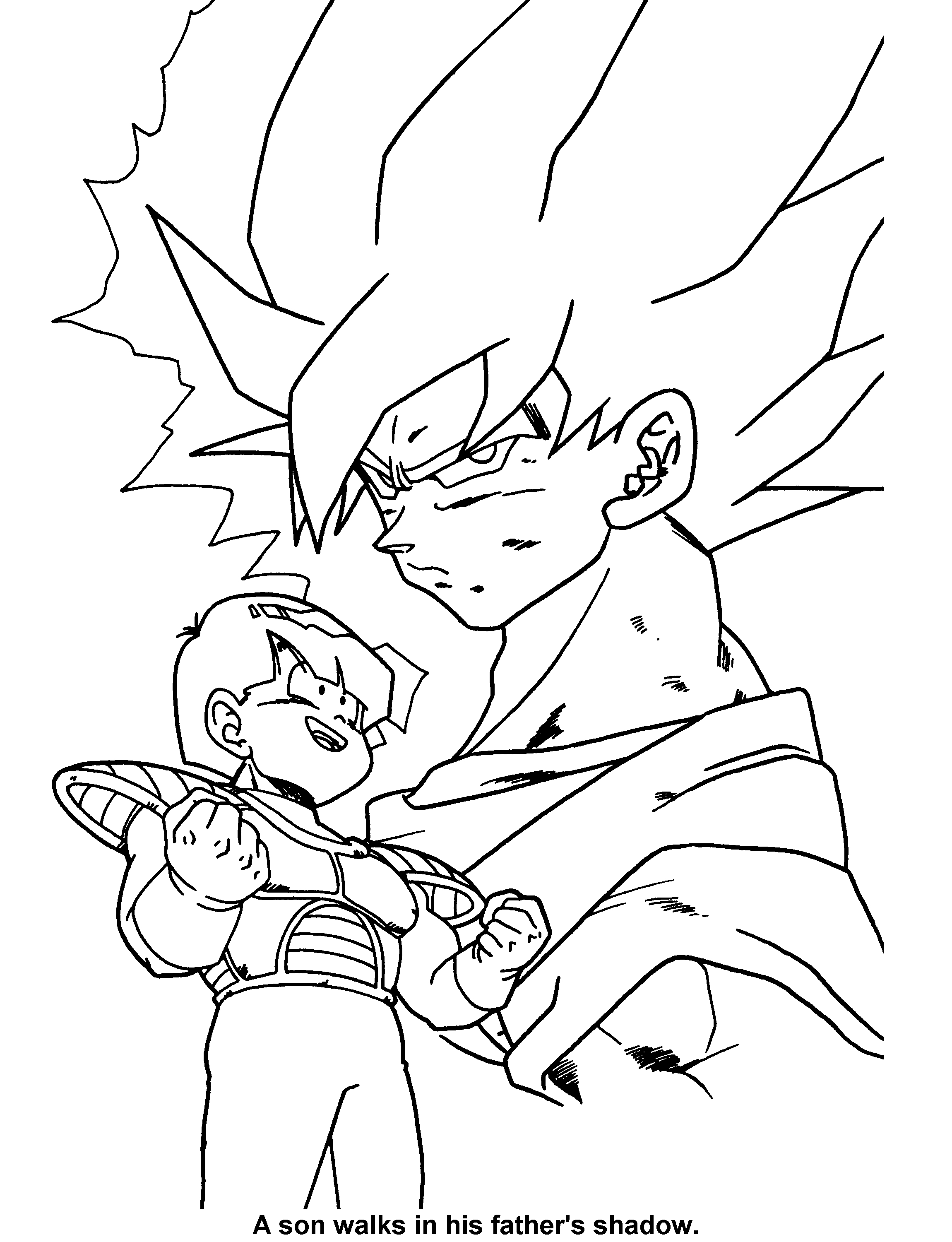 Goku en pleine action face à un adversaire dans un décor dynamique