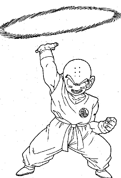 Goku en pleine action dans un combat énergique