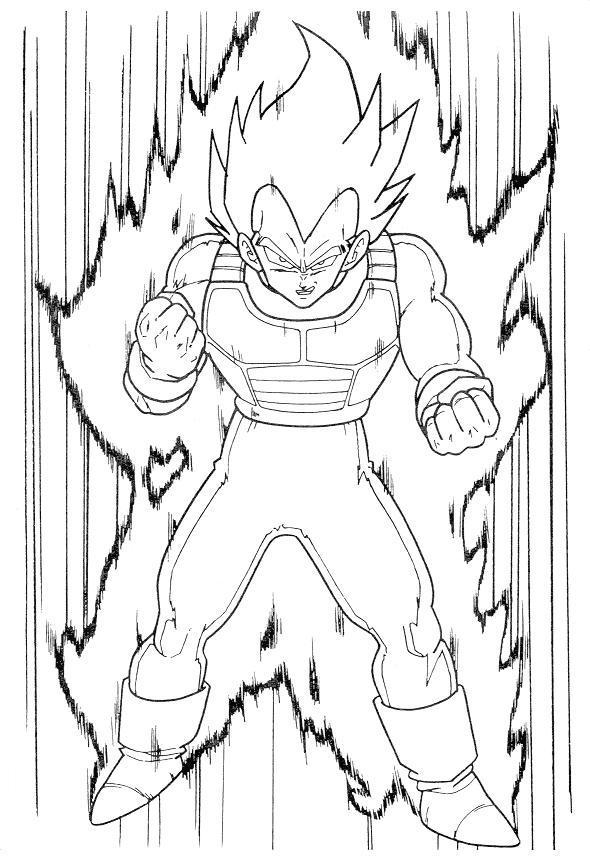 Goku en plein combat dans un décor dynamique