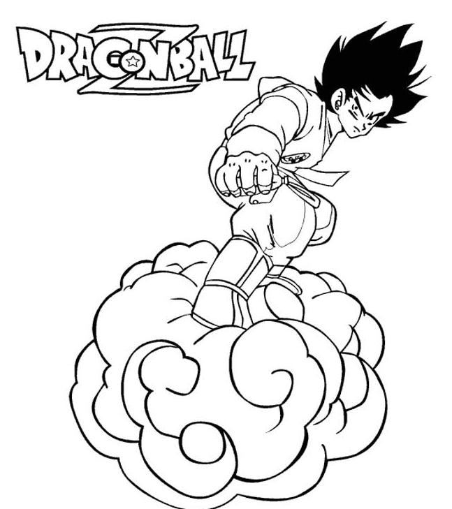 Goku et son Kamehameha dans un décor de combat