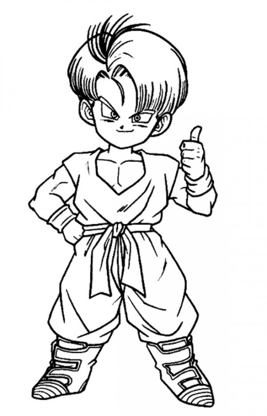 Goku en pleine action avec sa posture emblématique dans un décor de combat