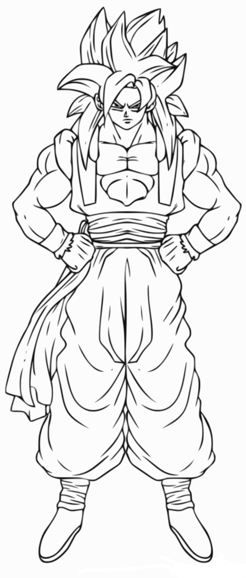 Goku en pleine action avec un décor de combat dynamique