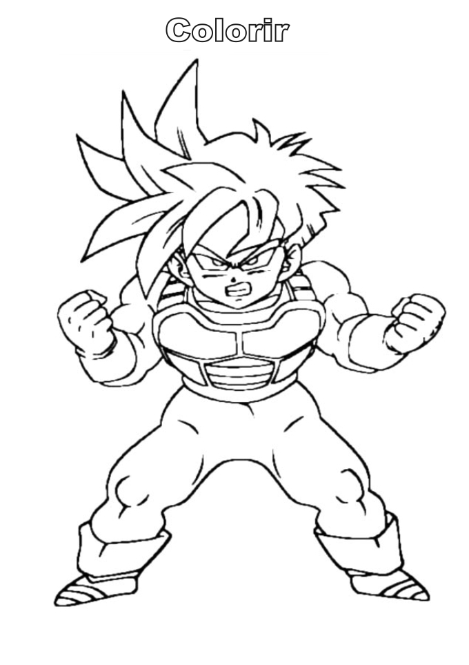 Goku en pleine action dans un combat épique