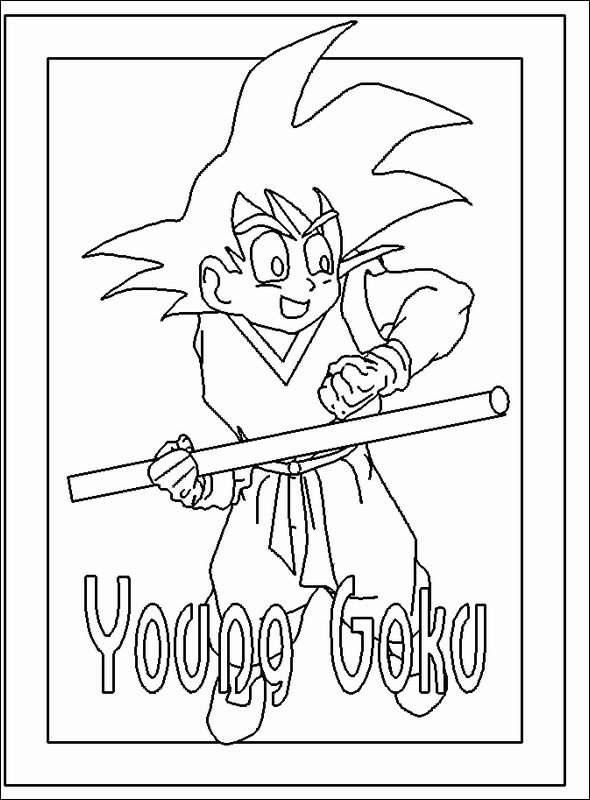 Goku en pleine action dans un combat intense