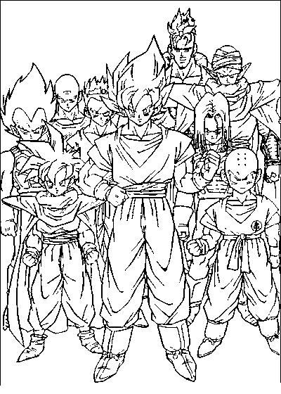 Goku en pleine action face à un adversaire sur un fond dynamique