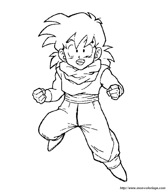 Goku en plein combat contre un adversaire dans un décor dénudé