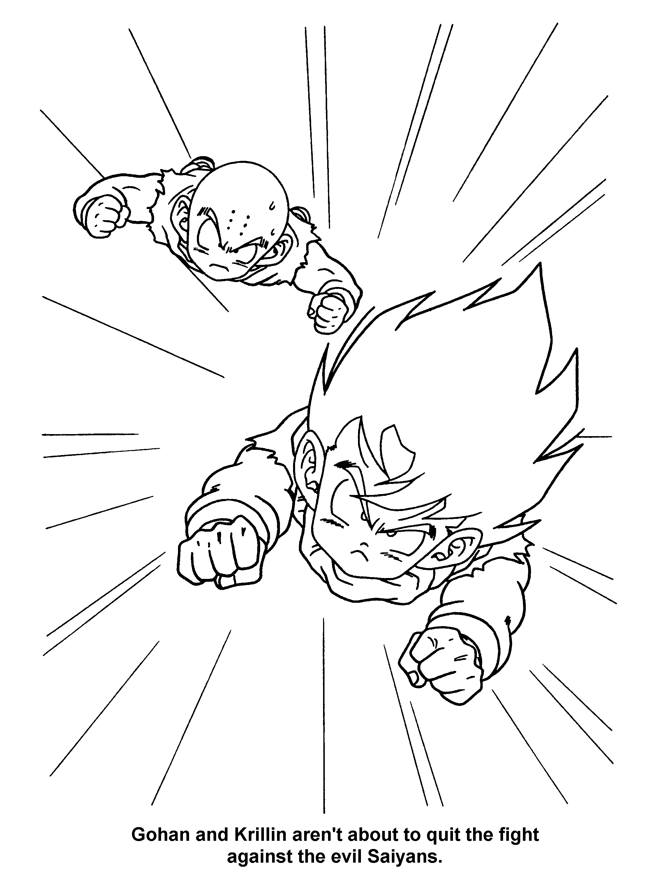 Goku en pleine action face à un adversaire redoutable