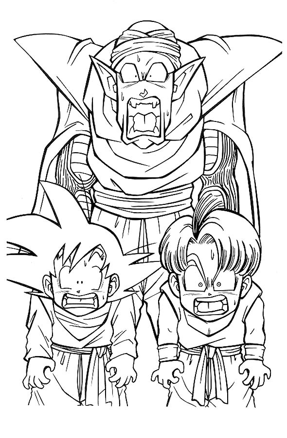 Goku et Vegeta en pleine action face à un ennemi puissant