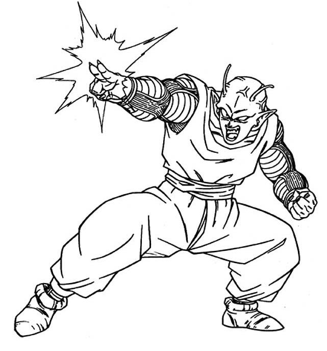 Goku en pleine action au cœur d'un combat intense