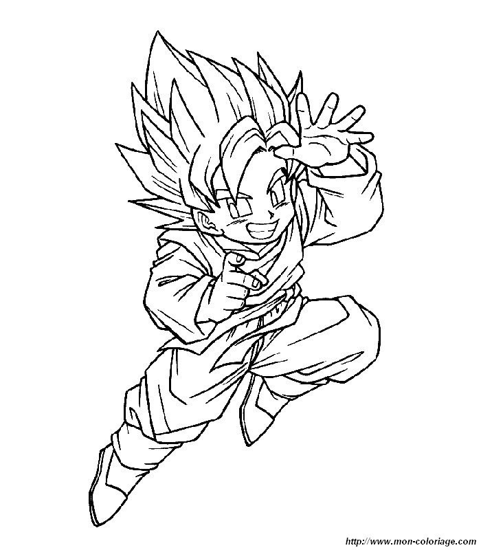 Goku en pleine action avec son Kamehameha dans un décor dynamique