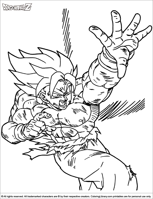 Personnage de Dragon Ball Z en pleine action dans un décor dynamique
