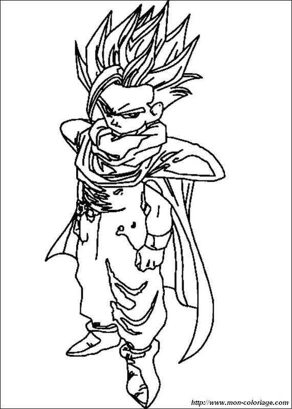 Goku en pleine action avec son Kamehameha sur un fond de combat