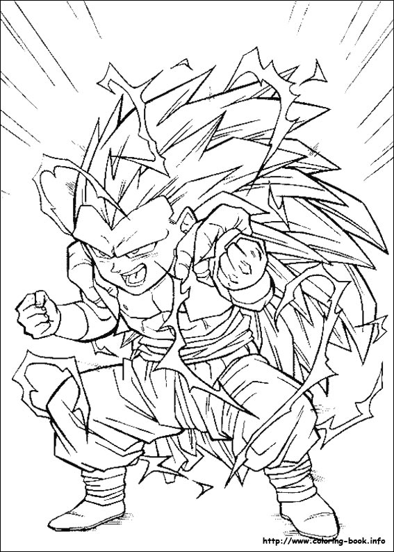 Goku en pleine action dans un combat épique