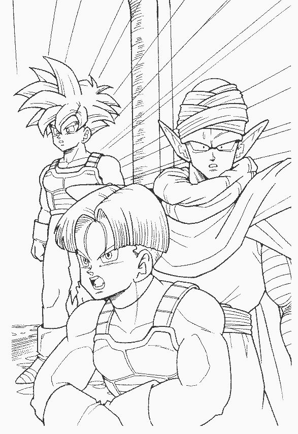 Goku en plein combat contre un ennemi dans un paysage dynamique