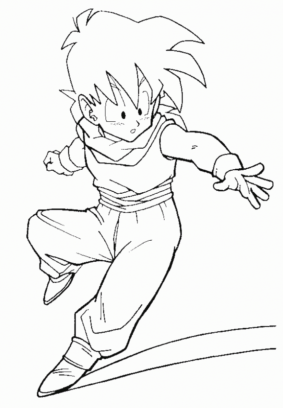 Goku et Vegeta en pleine bataille avec un décor de montagnes