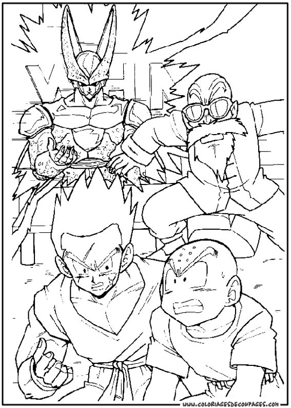 Goku en pleine action face à un adversaire sur fond de paysages emblématiques