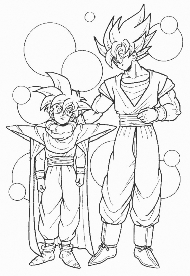 Goku en plein combat contre un ennemi dans un paysage montagneux