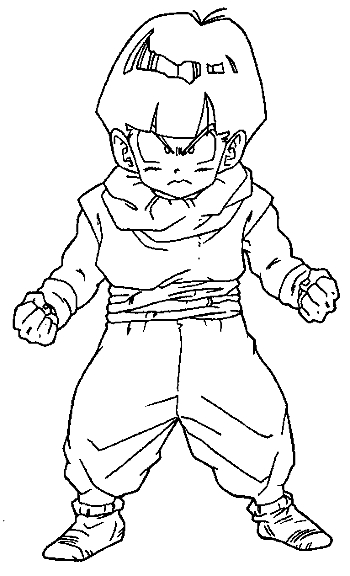 Goku en pleine action, prêt à se battre dans un décor inspiré de Dragon Ball Z