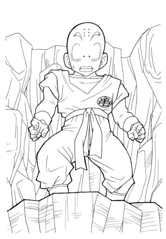 Goku en pleine action face à un ennemi redoutable dans un décor inspiré de Dragon Ball Z