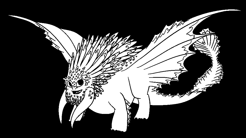 Un dragon majestueux aux ailes déployées dans un ciel nuageux