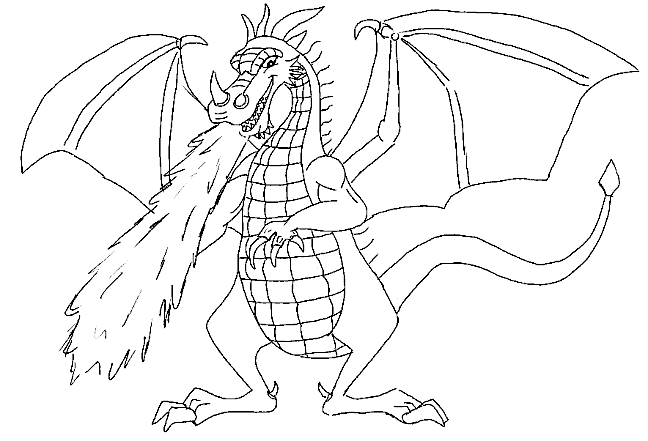 Un dragon majestueux survolant un paysage montagneux