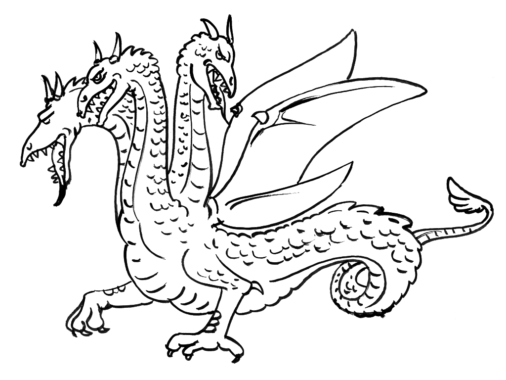 Dragon majestueux dans une scène naturelle
