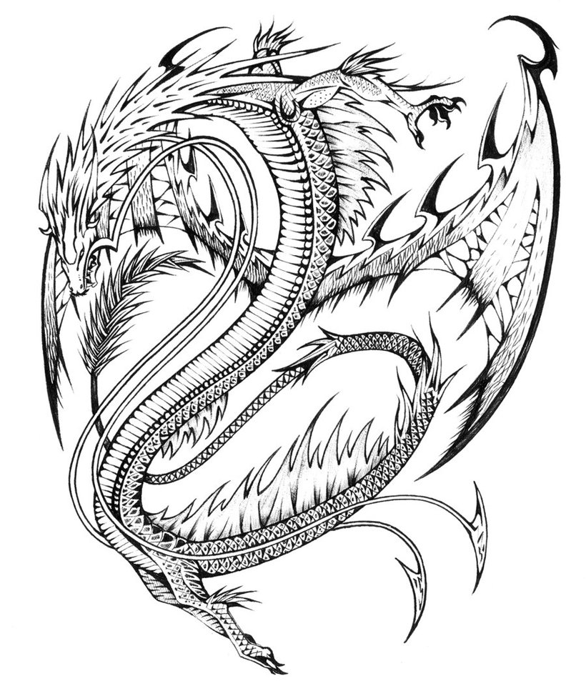 Un dragon majestueux survolant un paysage montagneux