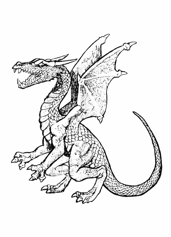 Un dragon majestueux survolant un paysage fantastique