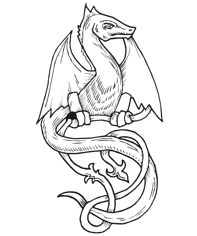 Un dragon majestueux survolant des montagnes