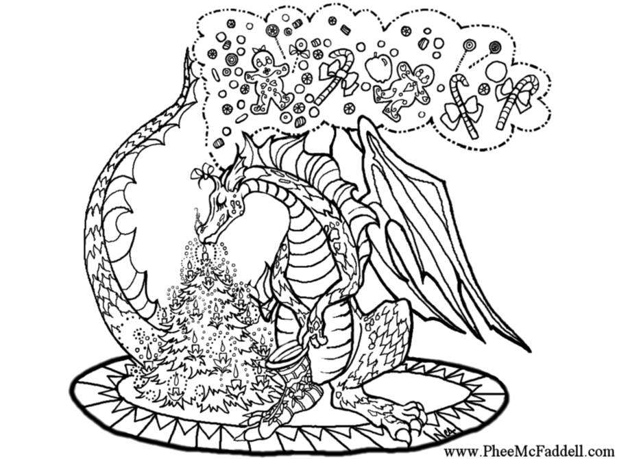 Un dragon en plein vol au-dessus des montagnes
