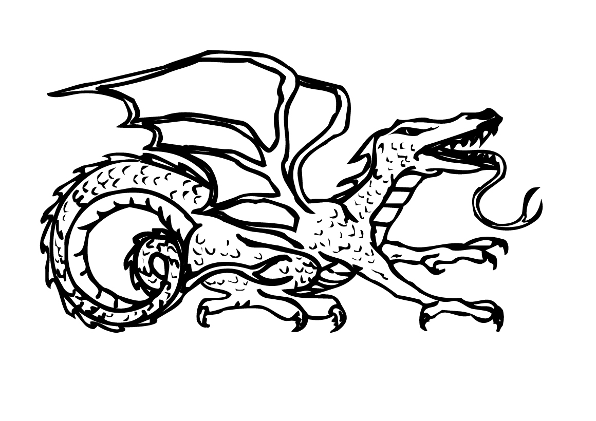 Dragon majestueux survolant un paysage montagneux